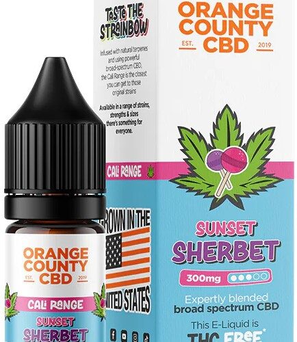 Orange County CBD E-Liquid Sunset Sherbet