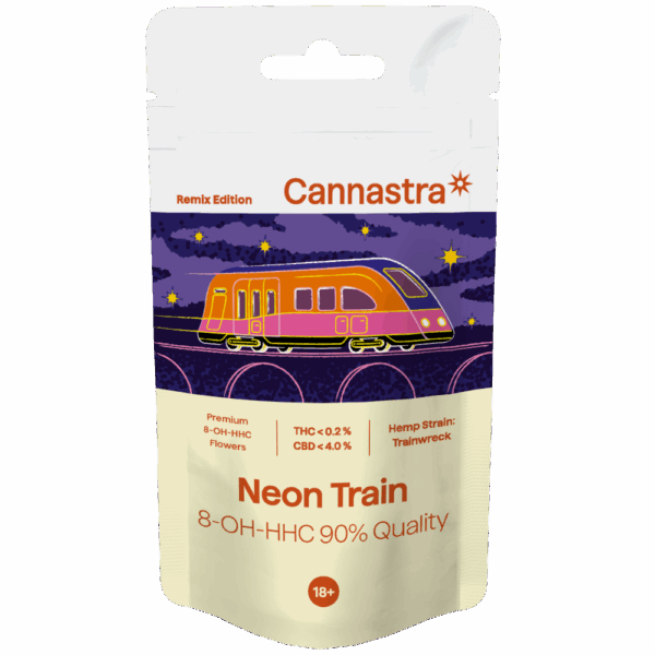 Cannastra 8-OH-HHC Flower Neon Train 90 % Quality