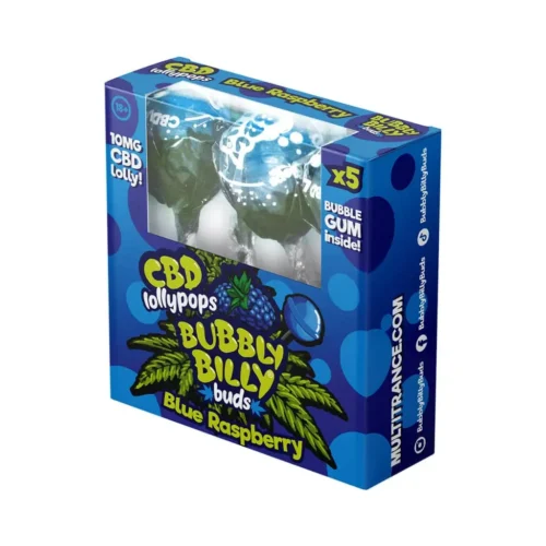 Bubbly Billy Buds 10 mg CBD kék málna nyalókák