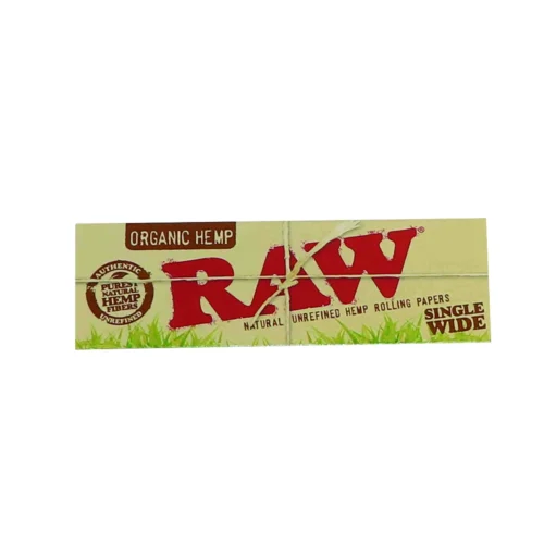 RAW Organikus kender egy széles gördülőpapírok - természetes finomítatlan gördülőpapírok
