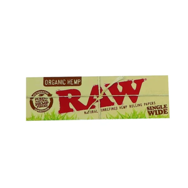 RAW Organikus kender egy széles gördülőpapírok - természetes finomítatlan gördülőpapírok