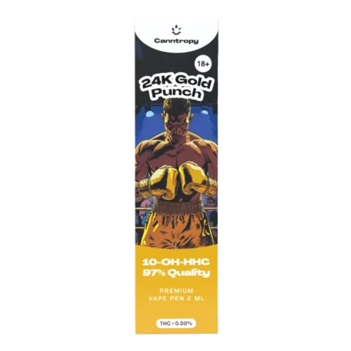 Canntropy 10-OH-HHC Vape Pen 24K Gold Punch