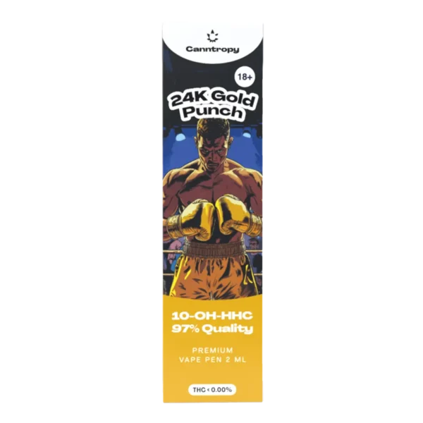 Canntropy 10-OH-HHC Vape Pen 24K Gold Punch