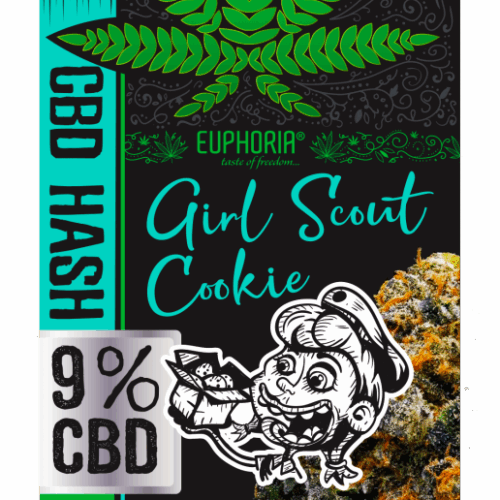Euphoria CBD Hash 9% Girl Scout Cookie