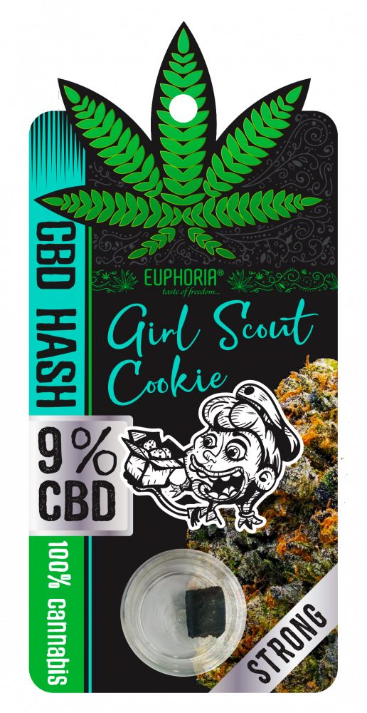 Euphoria CBD Hash 9% Girl Scout Cookie