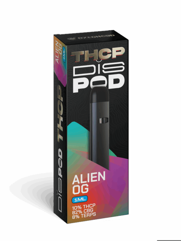 Czech CBD THCP Vape Pen disPOD Alien OG 10% THCP