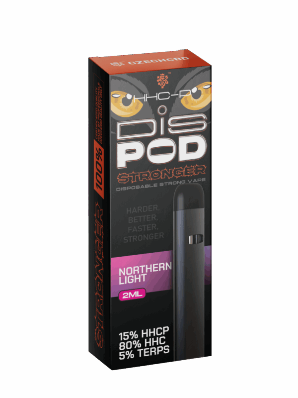 Czech CBD HHCP Vape Pen Stronger DisPOD Northern Light 15% HHCP