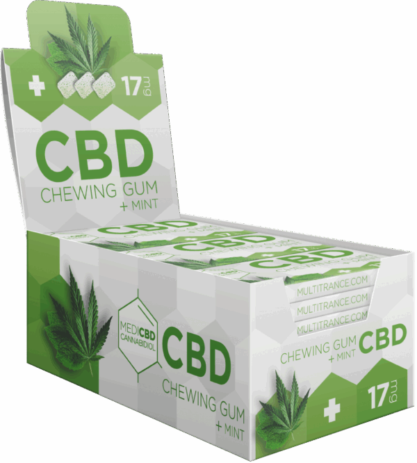 MediCBD Menta CBD rágógumi (17 mg CBD)