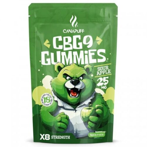 CanaPuff CBG9 Gummies Sour Apple