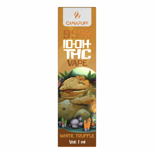 CanaPuff 10-OH-THC eldobható Vape Pen fehér szarvasgomba