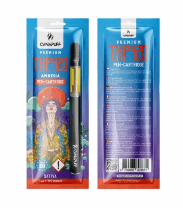 CanaPuff THP420 toll + patron Amnézia