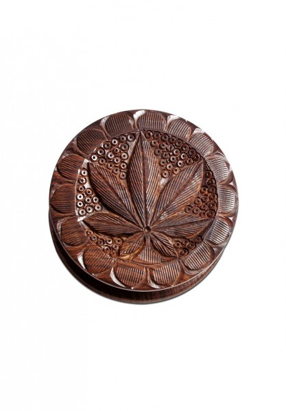 Rózsafa daráló 'Leaf' 2 részes faragott