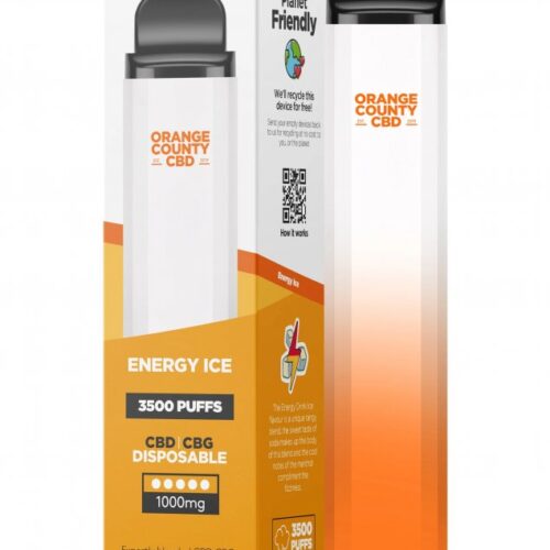 Orange County CBD Vape toll Energia Jég 3500 Pöfékel