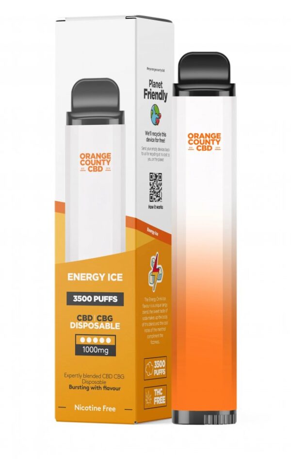 Orange County CBD Vape toll Energia Jég 3500 Pöfékel