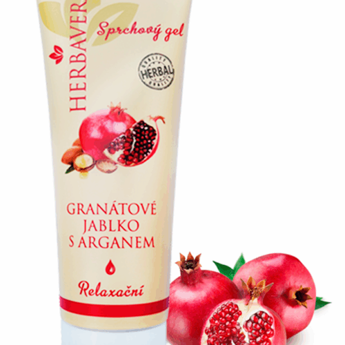 Herbavera Relaxáló tusfürdő Gránátalma argánnal 250 ml