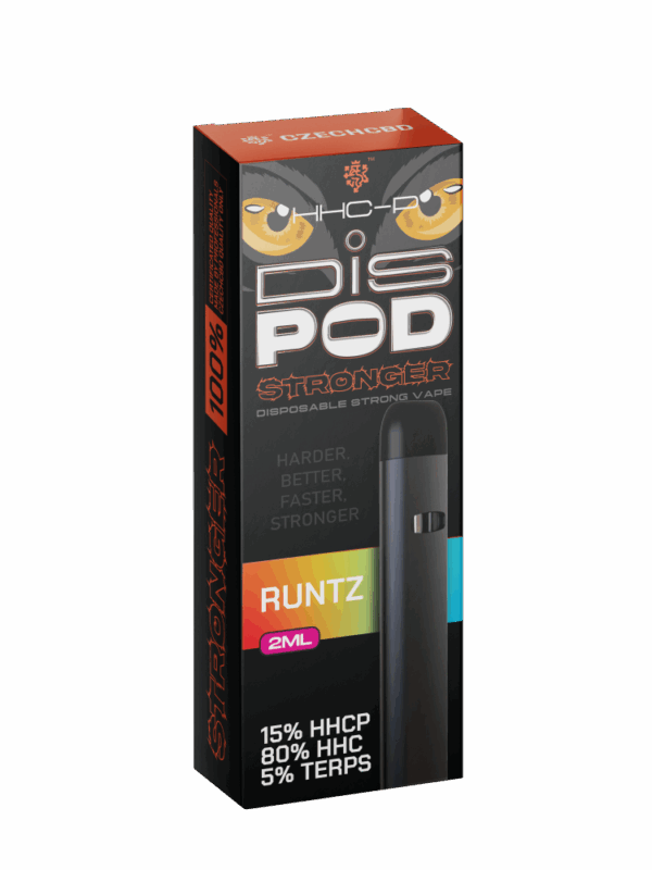 Czech CBD HHCP Vape Pen Stronger DisPOD Runtz 15% HHCP