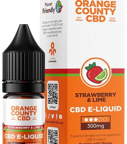 Orange County CBD E-folyékony eper és lime