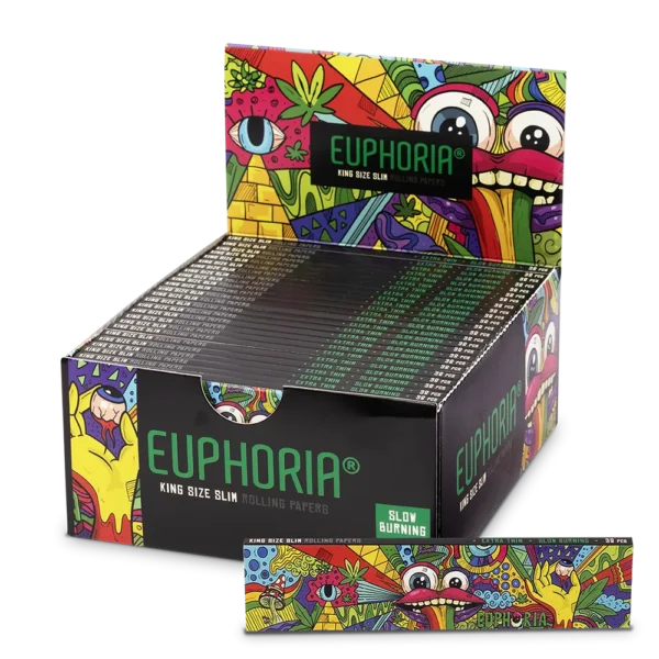 Euphoria Kingsize Slim Vibrant papírtekercs