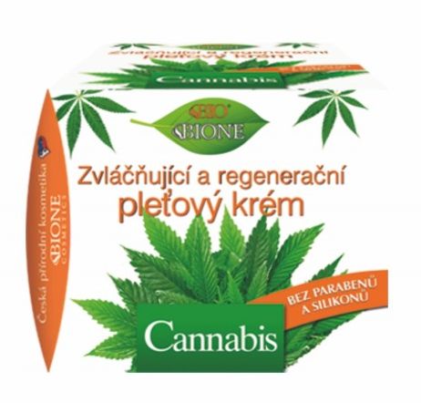 Bione Cannabis lágyító és regeneráló arcápoló krém