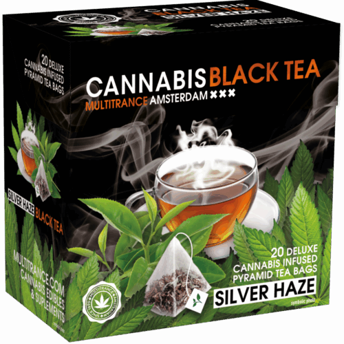 Cannabis Silver HaZe fekete tea (20 db piramis teazacskó doboz)