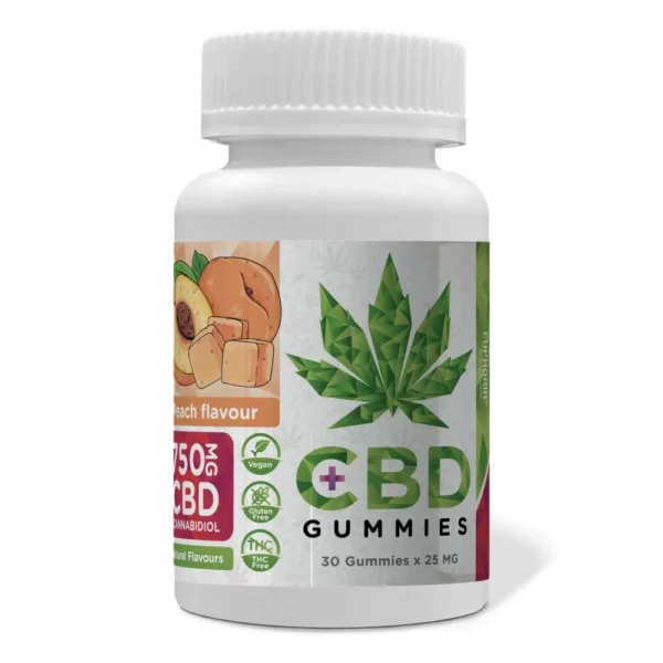 Euphoria CBD Gummies Peach 750 mg CBD