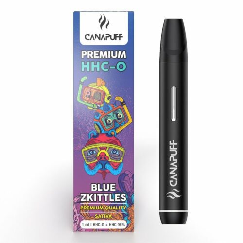 CanaPuff KÉK ZKITTLES 96 % HHC-O - Egyszer használatos vape toll