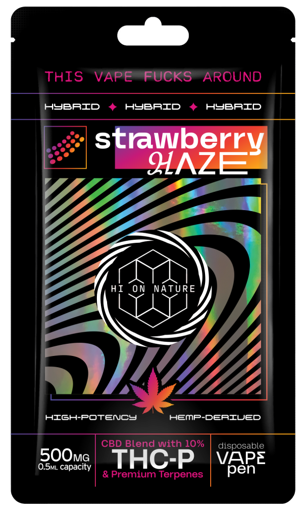 Hi on Nature THCP Vape Pen Strawberry Haze