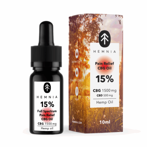 Hemnia Teljes spektrumú fájdalomcsillapító CBG olaj - 15% CBG