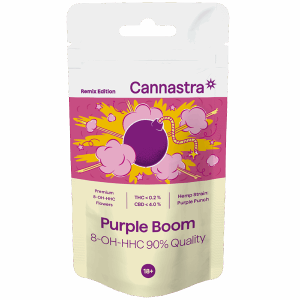 Cannastra 8-OH-HHC Flower Purple Boom 90 % Quality