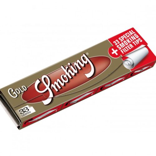Smoking Papers Óriás méret - Gold Slim szűrőkkel