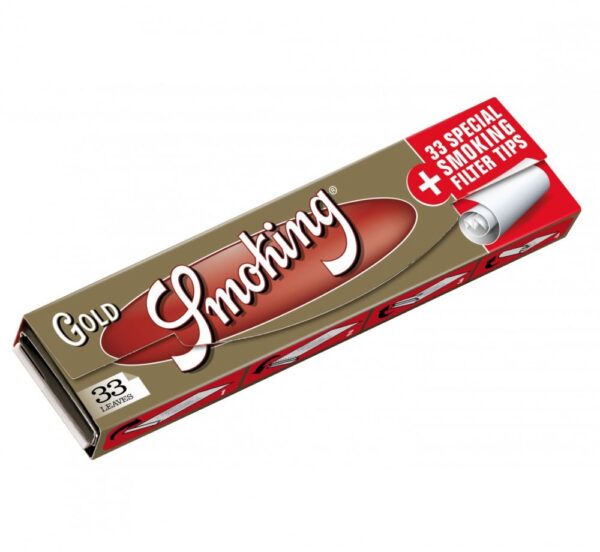 Smoking Papers Óriás méret - Gold Slim szűrőkkel