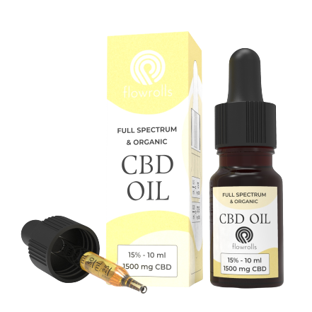 Flowrolls CBD teljes spektrumú olaj 15%