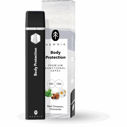 Hemnia Prémium funkcionális CBC és CBG Vape Pen Body Protection - 20% CBC