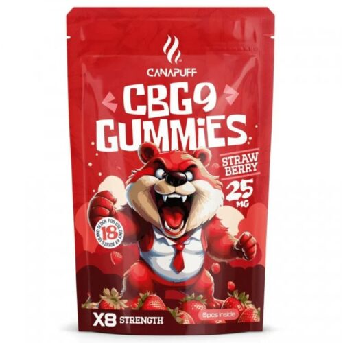 CanaPuff CBG9 Eper ízű gumicukor