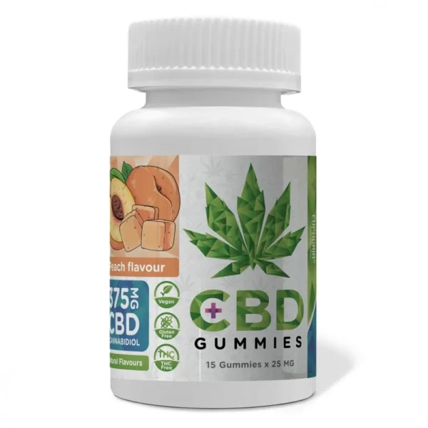 Euphoria CBD Gummies őszibarack 375 mg CBD