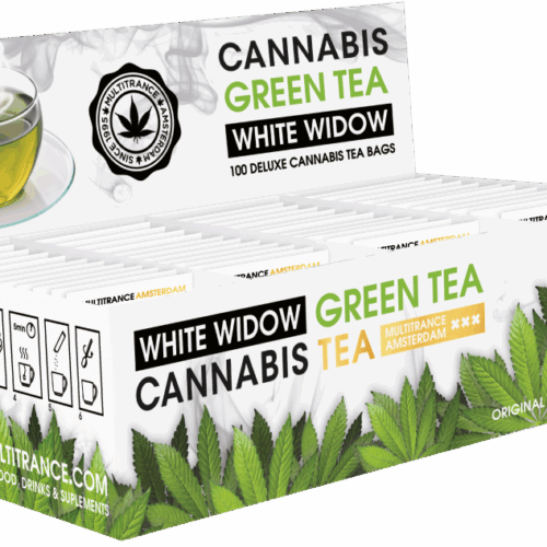 Cannabis White Widow Green Tea - Display Container (100 teazacskó)
