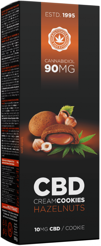 CBD mogyorókrémes keksz (90 mg)