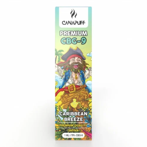CanaPuff CBG9 eldobható Vape Pen Caribbean Breeze