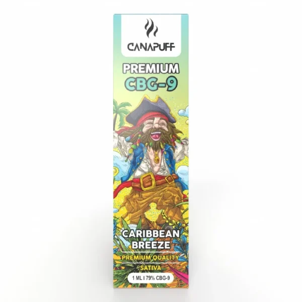 CanaPuff CBG9 eldobható Vape Pen Caribbean Breeze