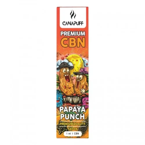 CanaPuff CBN eldobható Vape Pen PAPAYA PUNCH