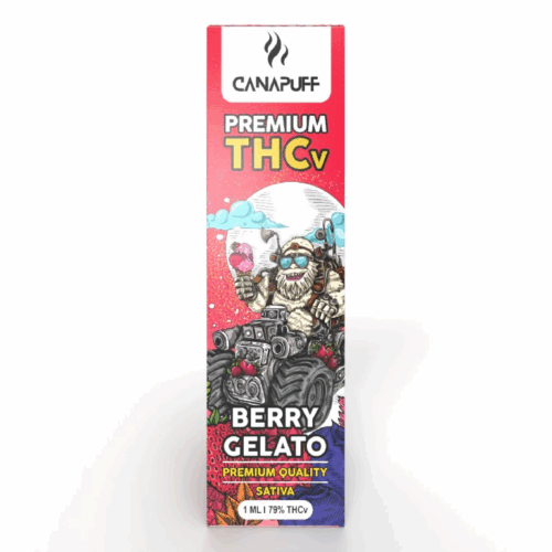 CanaPuff Bogyó Gelato 79 % THCv - Egyszer használatos vape toll