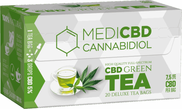 MediCBD Zöld tea (20 teászsákos doboz)