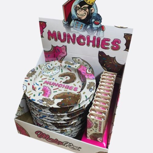Monkey King Munchies hamutartó KS Slim papírtekercsekkel és centrifugákkal