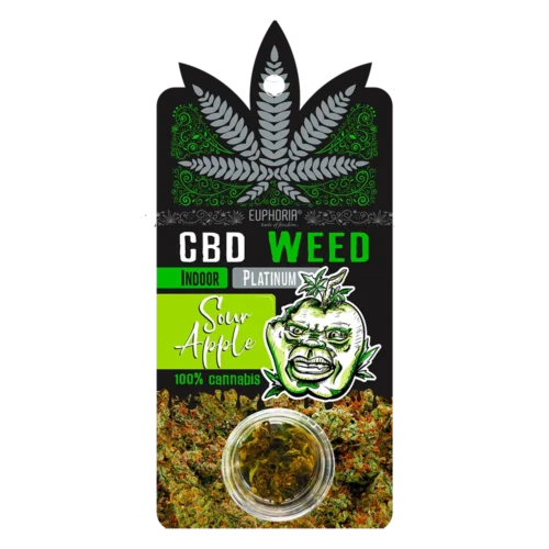 Euphoria CBD Weed Platinum Sour Apple