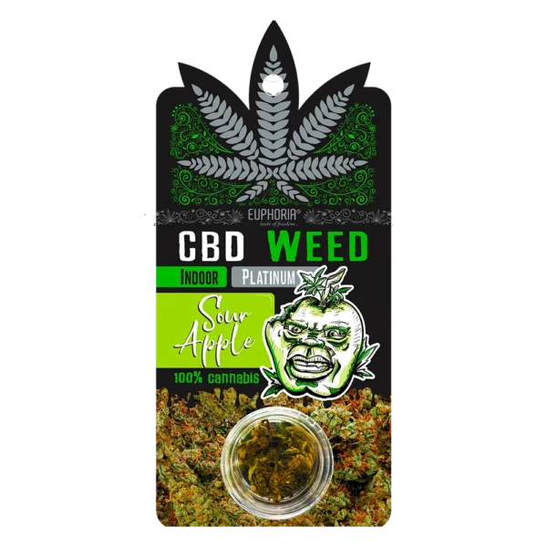 Euphoria CBD Weed Platinum Sour Apple