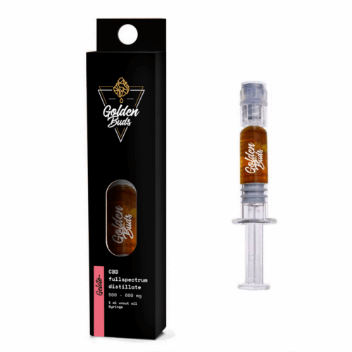 Golden Buds CBD koncentrátum Gelato fecskendőben