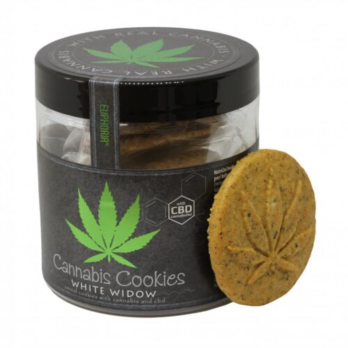 Euphoria Kannabisz keksz White Widow CBD-vel