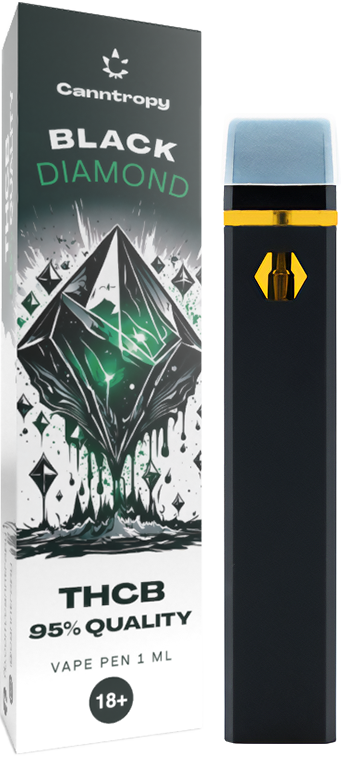 Canntropy THCB eldobható Vape Pen Black Diamond