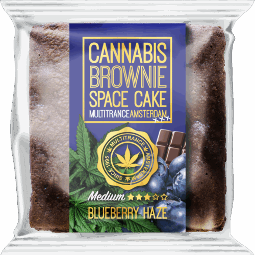Cannabis Blueberry Haze Brownie (Közepes Sativa íz) - Doboz (24 csomag)