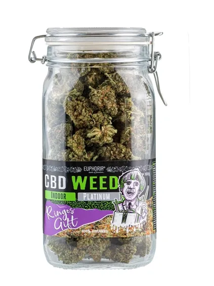 Euphoria CBD Weed Glass Platinum Ringo's Gift